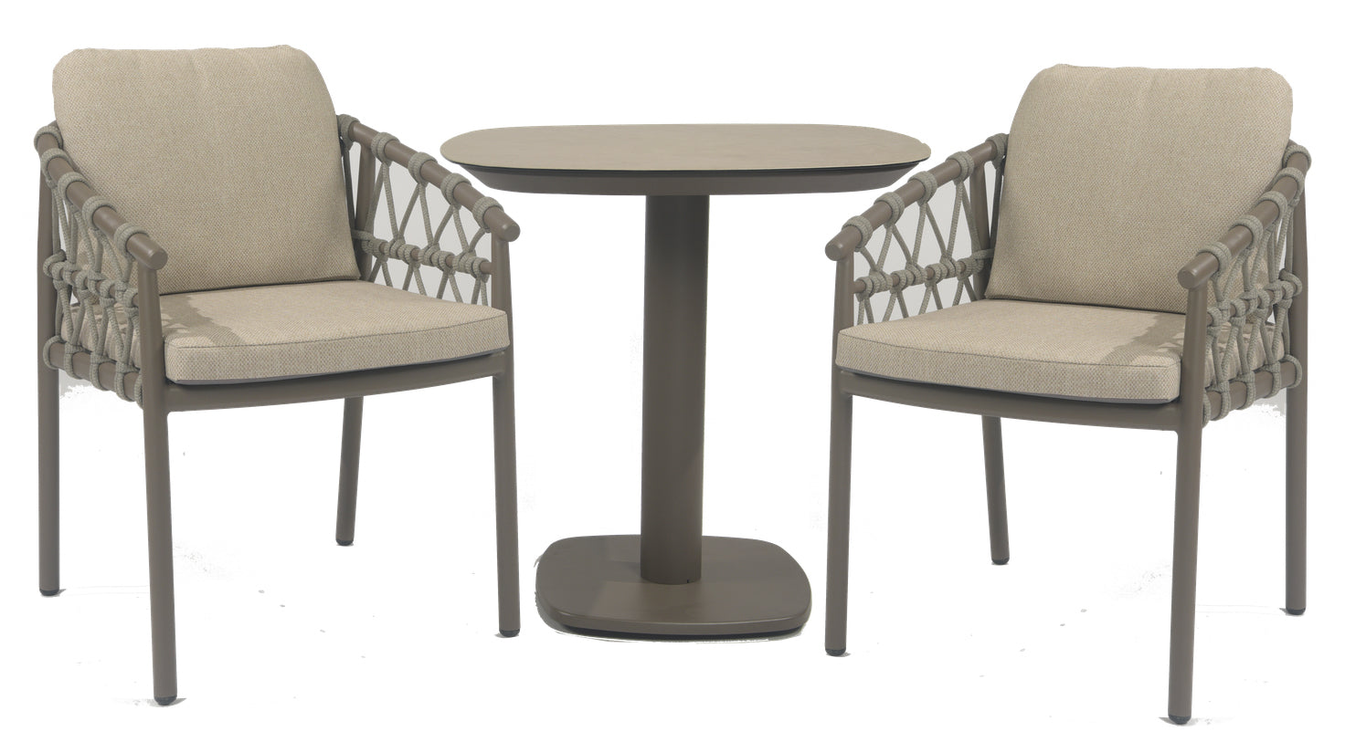 4 Seasons Outdoor Piacenza 2 Seat with Manolo 75cm Ceramic Dining Table