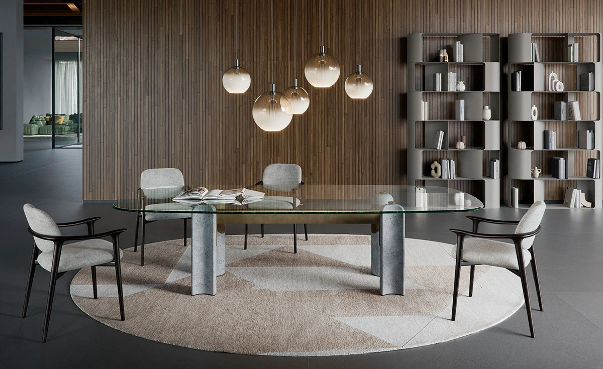 Cattelan Italia Bilbao Glass Dining Table