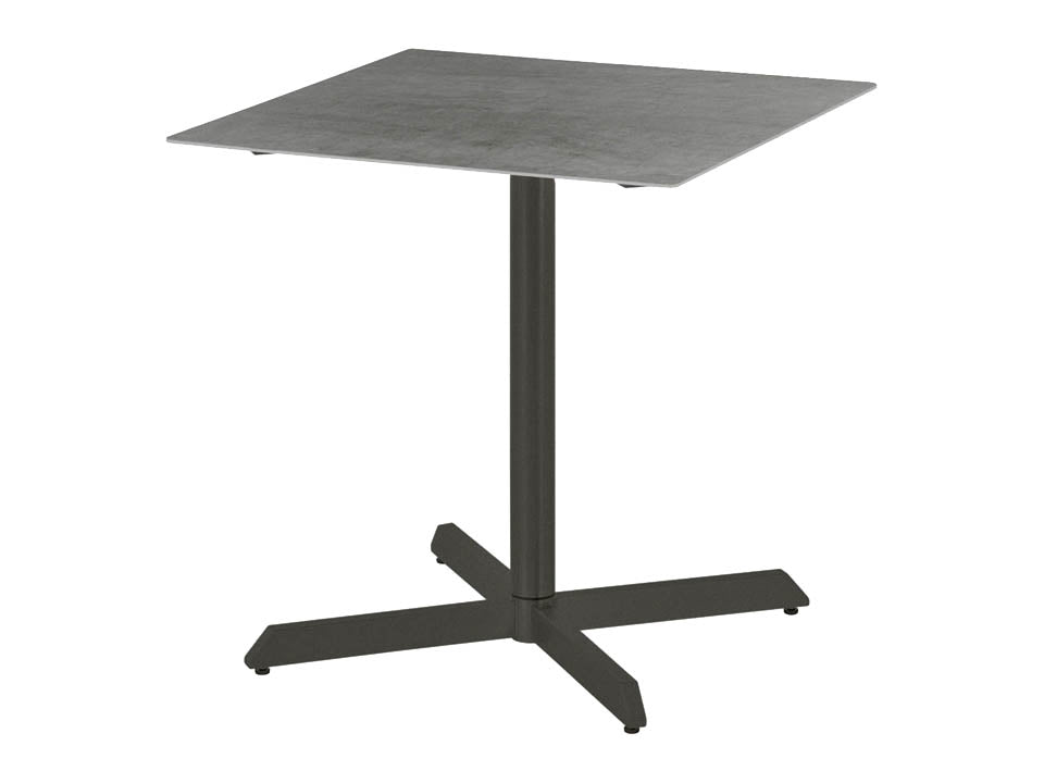 Equinox Dining Pedestal Table 70 Square - Powder coated