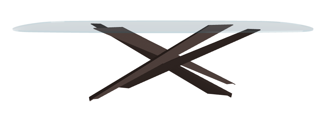 Cattelan Italia Lancer Glass Dining Table