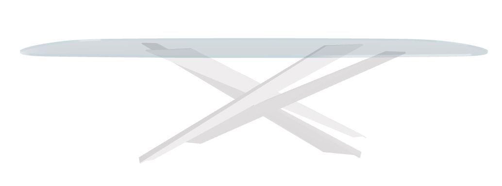 Cattelan Italia Lancer Glass Dining Table