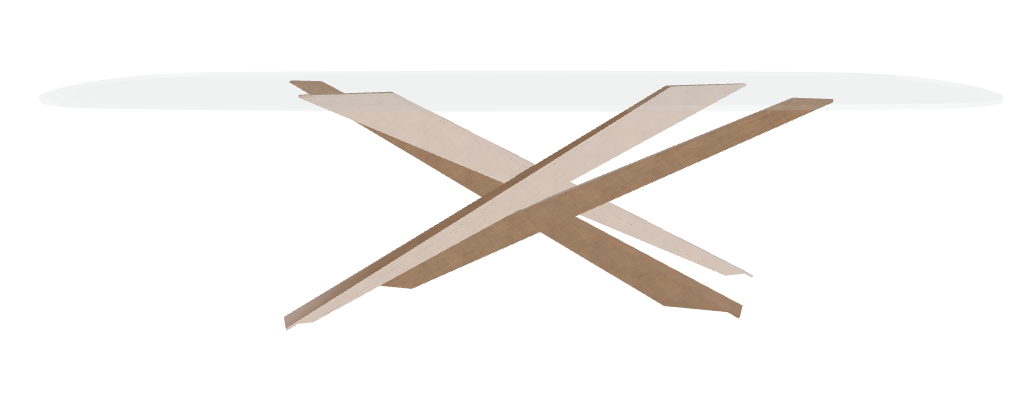 Cattelan Italia Lancer Glass Dining Table