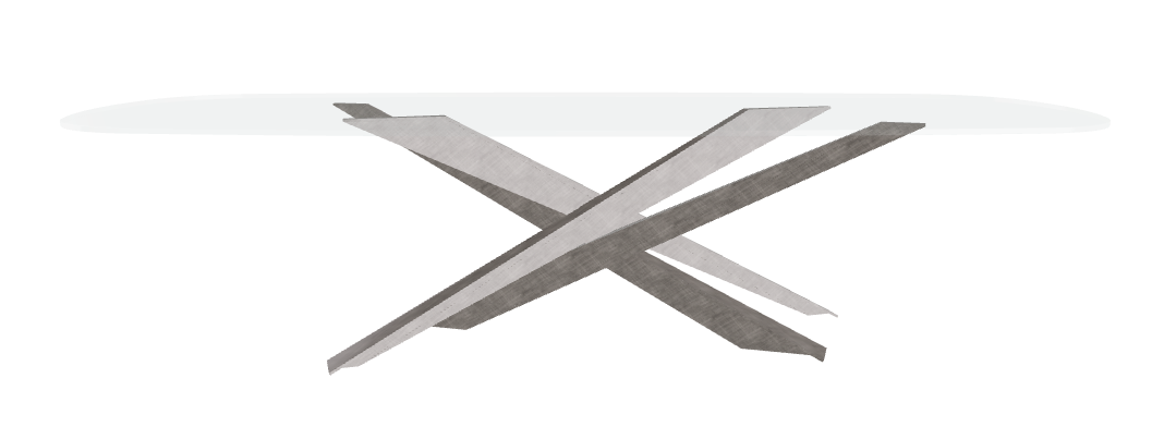 Cattelan Italia Lancer Glass Dining Table