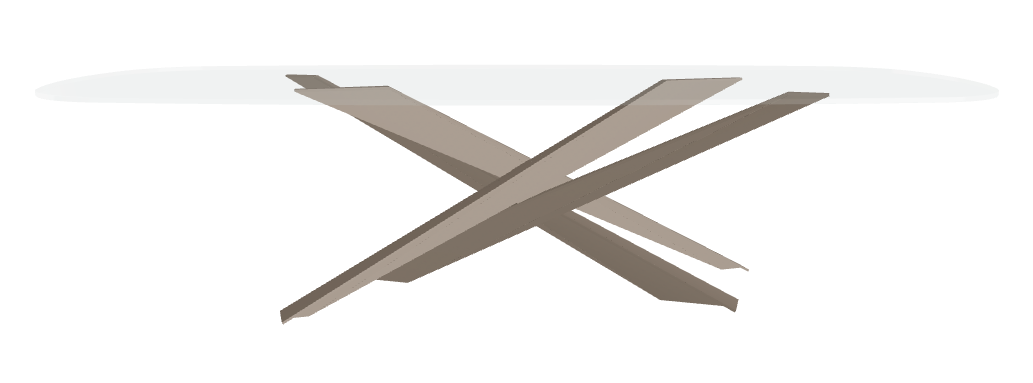 Cattelan Italia Lancer Glass Dining Table