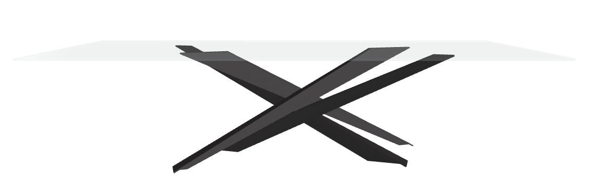 Cattelan Italia Lancer Glass Dining Table