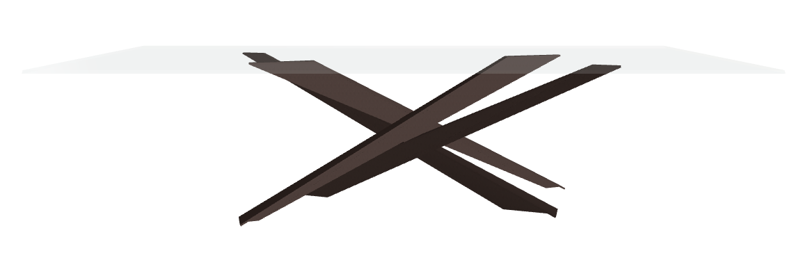 Cattelan Italia Lancer Glass Dining Table