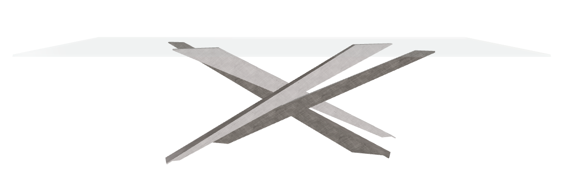 Cattelan Italia Lancer Glass Dining Table