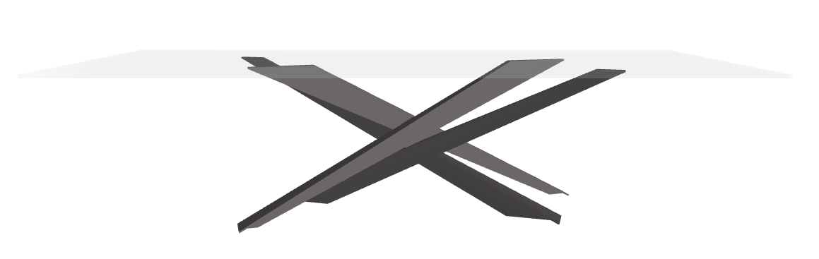 Cattelan Italia Lancer Glass Dining Table