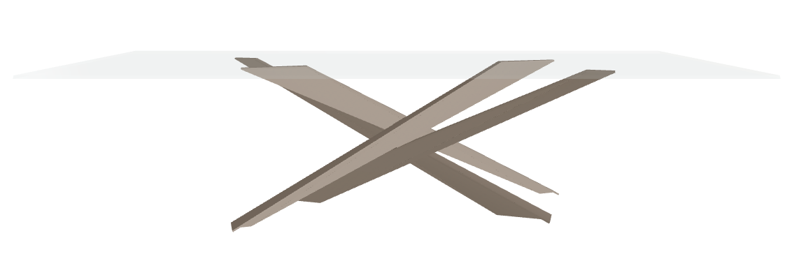 Cattelan Italia Lancer Glass Dining Table