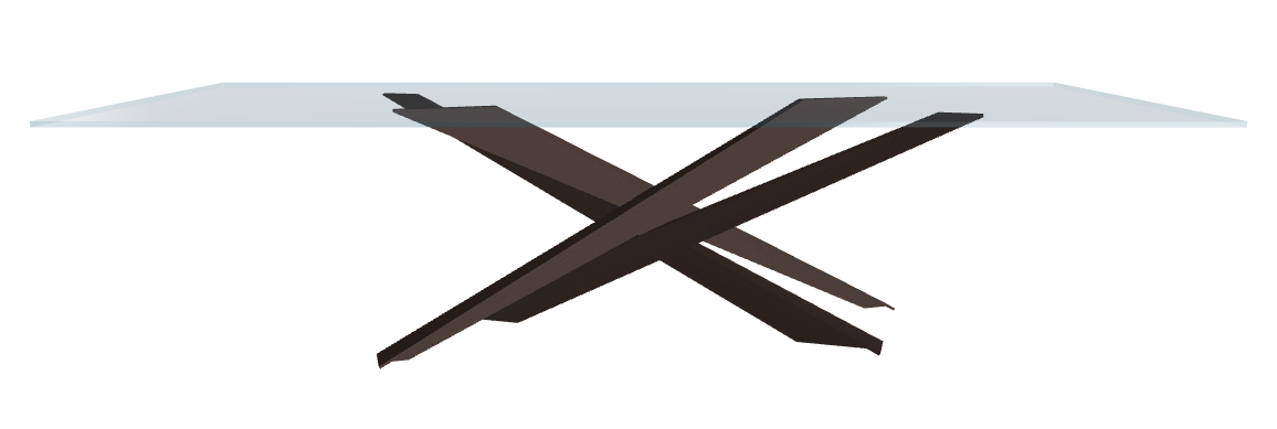 Cattelan Italia Lancer Glass Dining Table