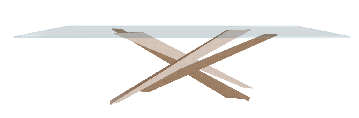 Cattelan Italia Lancer Glass Dining Table