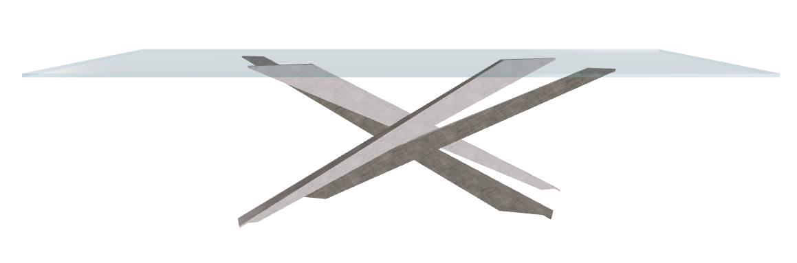 Cattelan Italia Lancer Glass Dining Table