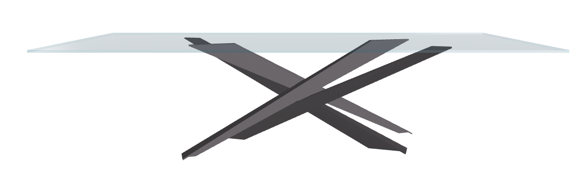 Cattelan Italia Lancer Glass Dining Table