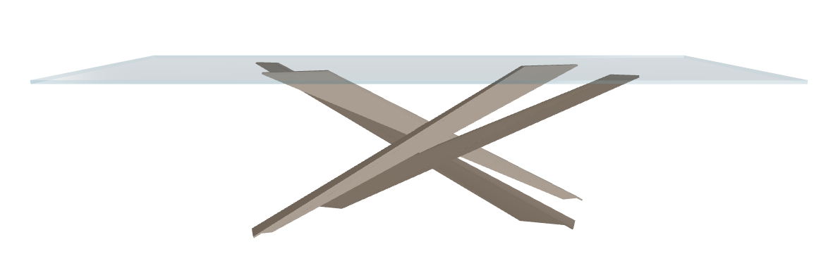 Cattelan Italia Lancer Glass Dining Table