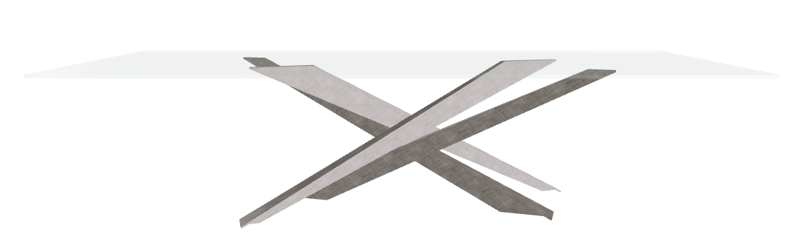 Cattelan Italia Lancer Glass Dining Table