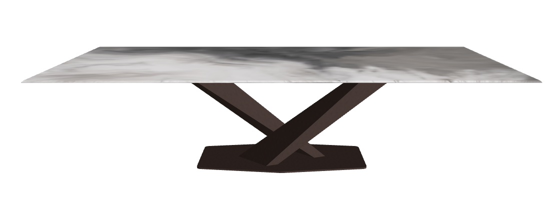 Cattelan Italia Stratos CrystalArt Rectangular & Barrel-Shaped Dining Table