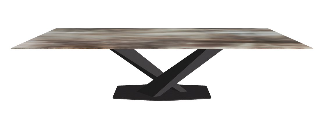 Cattelan Italia Stratos CrystalArt Rectangular & Barrel-Shaped Dining Table