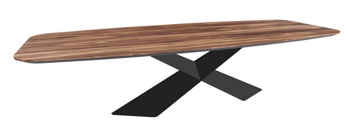 Cattelan Italia Tyron Wood Barrel-Shaped Dining Table