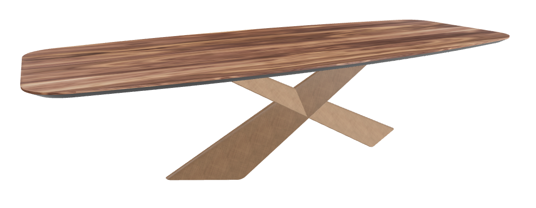 Cattelan Italia Tyron Wood Barrel-Shaped Dining Table