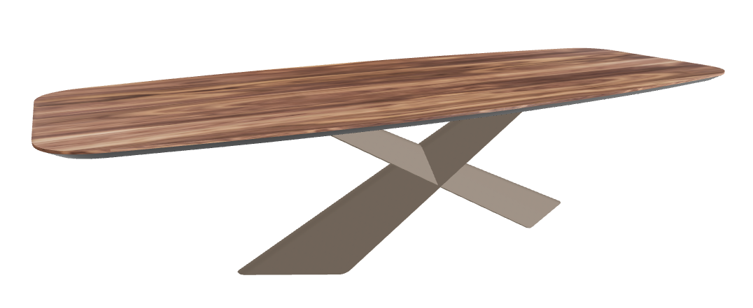 Cattelan Italia Tyron Wood Barrel-Shaped Dining Table