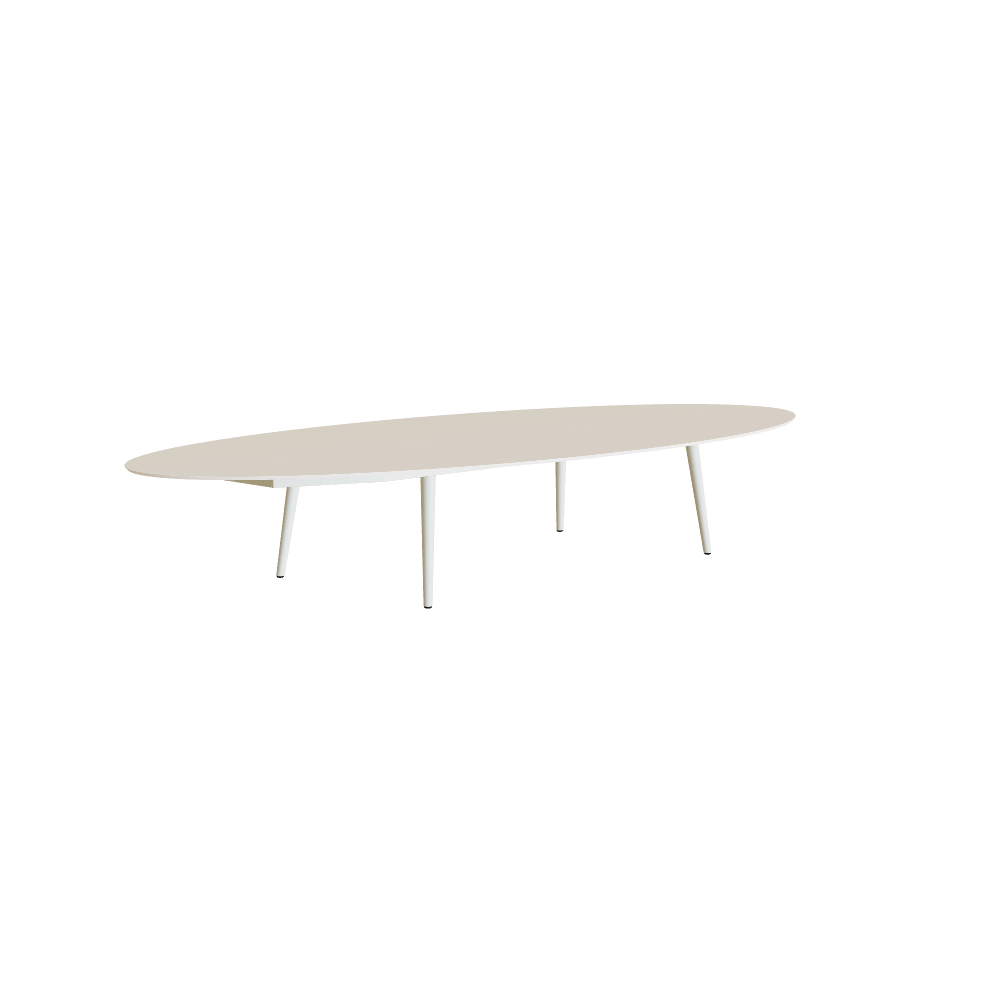 Royal Botania Styletto Low Dining Table 320 x 50 – Elliptical Ceramic ...