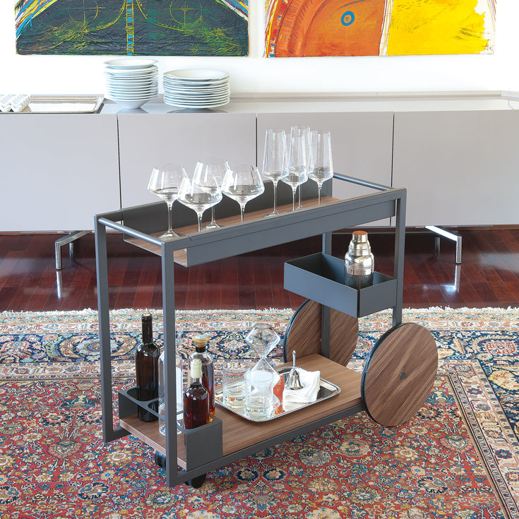 Cattelan Italia Brandy Open Showcase In Clear Glass