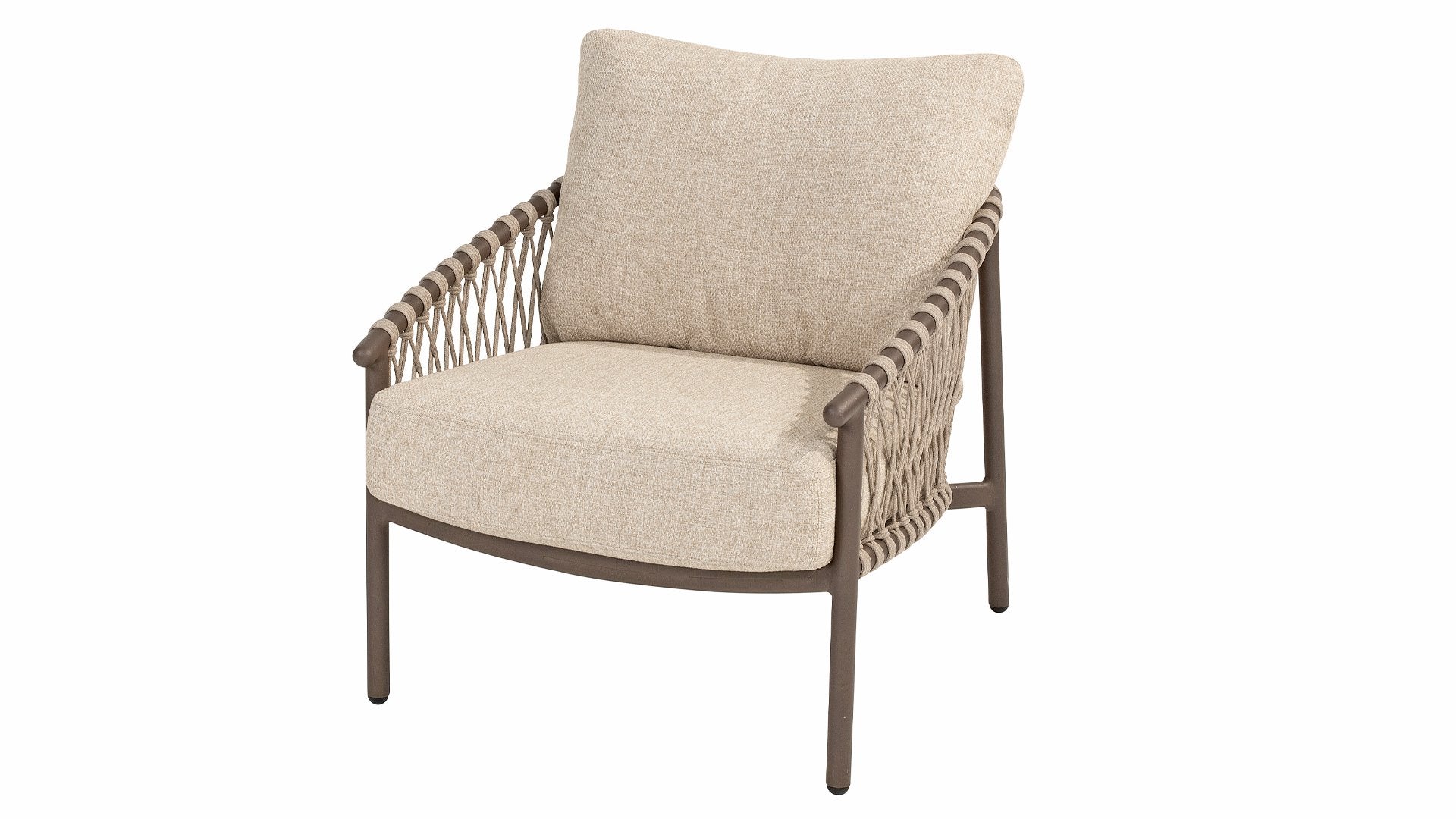 4 Seasons Outdoor Allora 5 Seat Lounge Set with Zucca 90cm Teak Coffee Table
