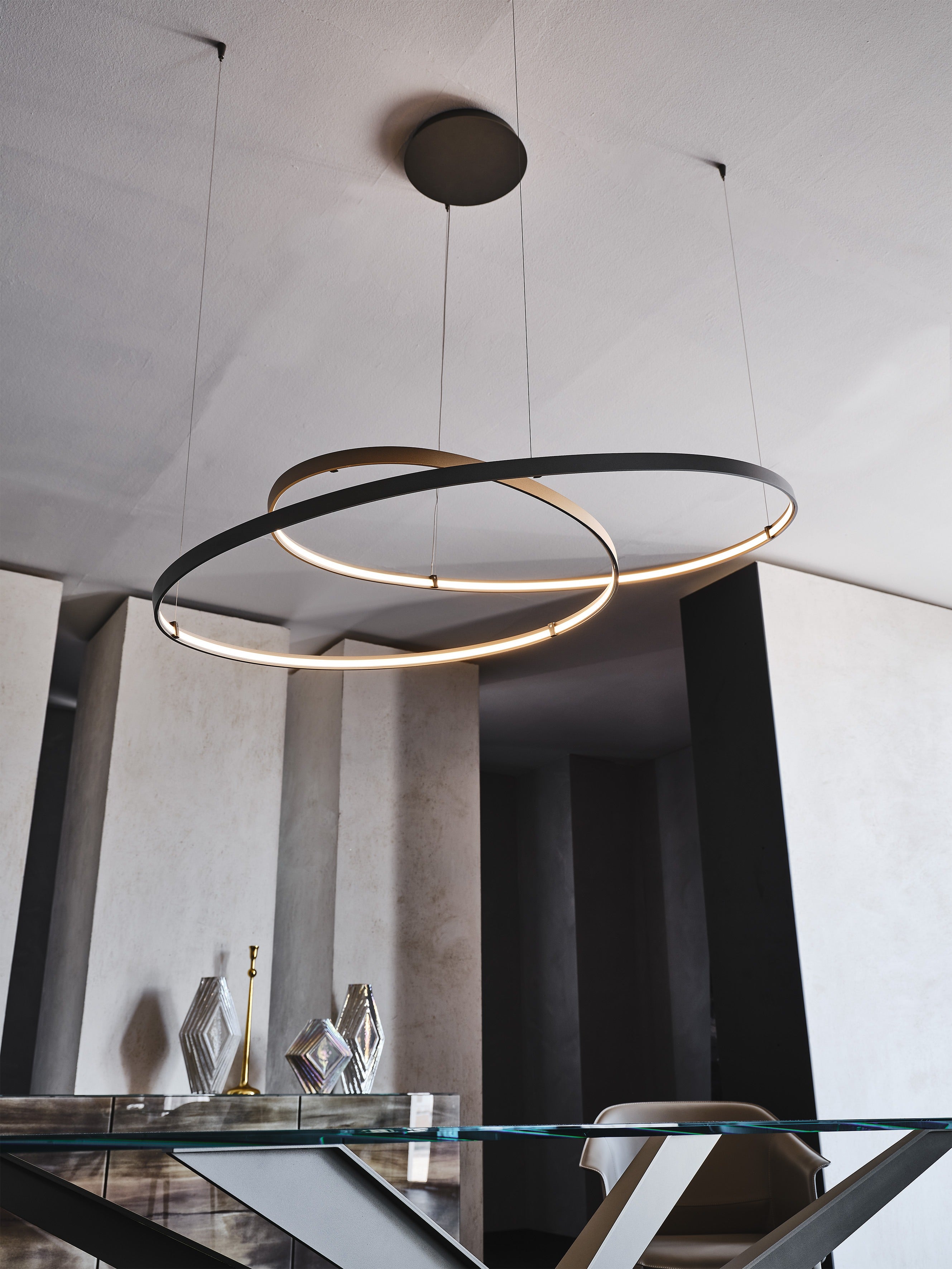 Cattelan Italia Heaven Steel Framed Ceiling Lamp