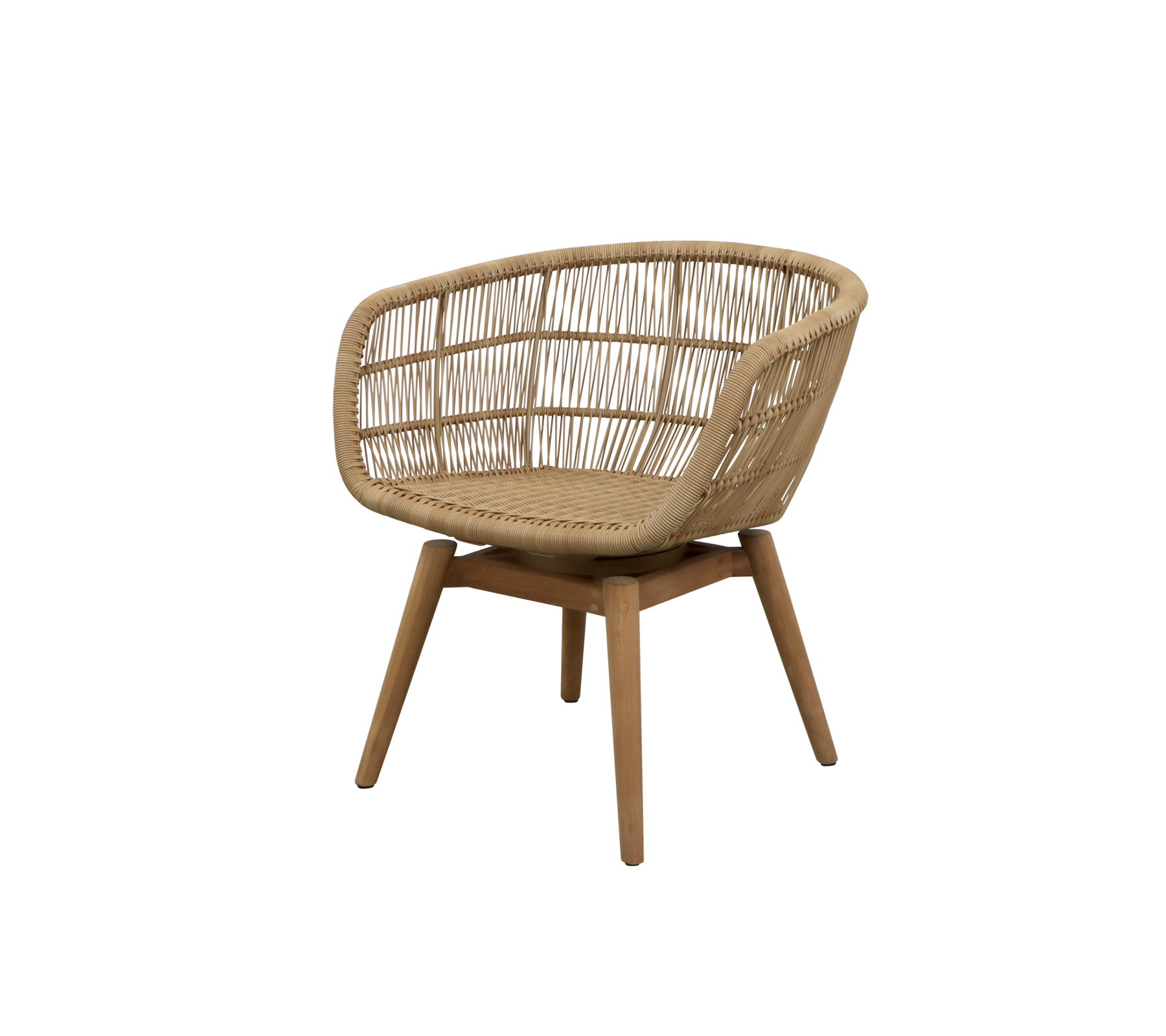 Cane-line Stay Chair with Teak Swivel