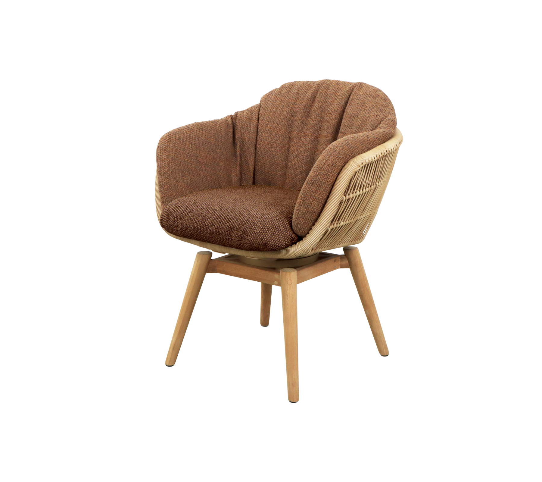 Cane-line Stay Chair with Teak Swivel