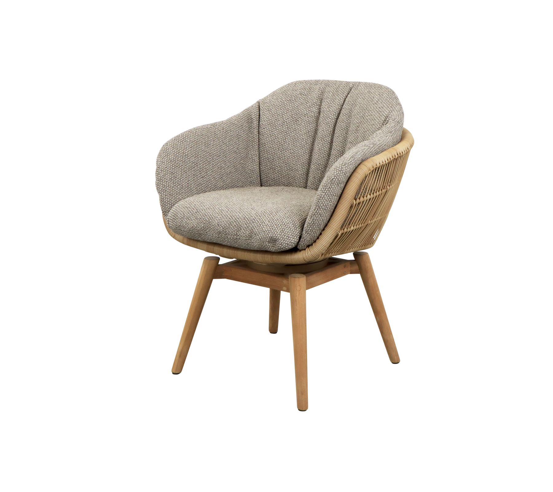 Cane-line Stay Chair with Teak Swivel