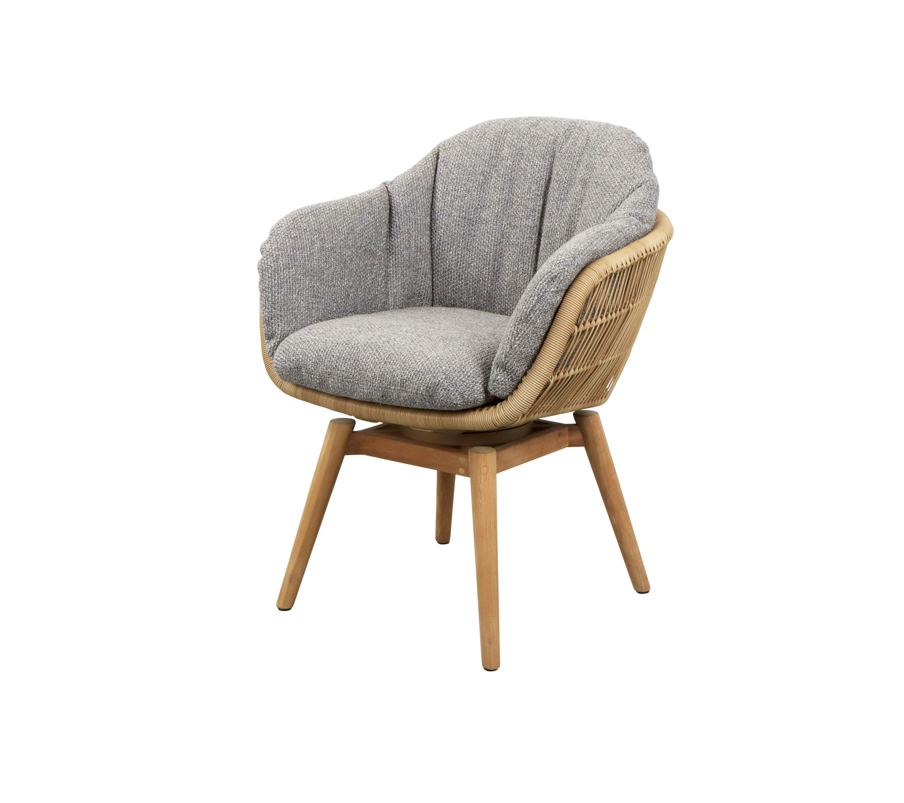 Cane-line Stay Chair with Teak Swivel