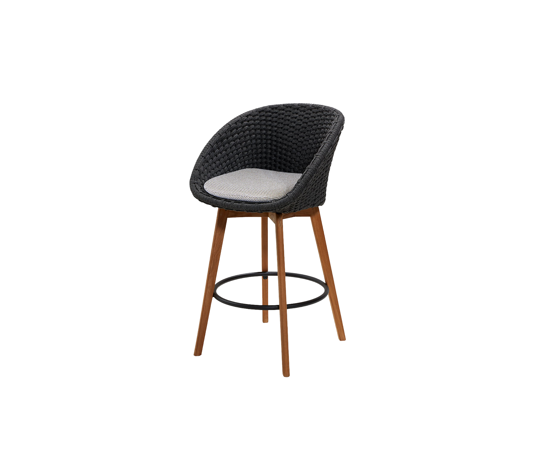 Cane-line Peacock Bar Chair with Teak Legs