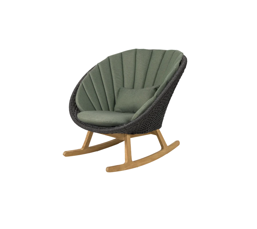 Cane-line Peacock Rocking Chair With Teak Legs