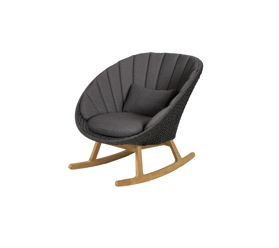 Cane-line Peacock Rocking Chair With Teak Legs