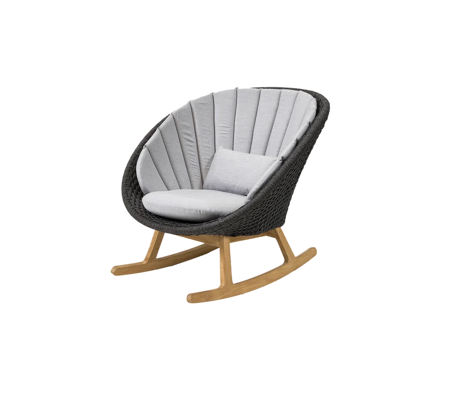 Cane-line Peacock Rocking Chair With Teak Legs