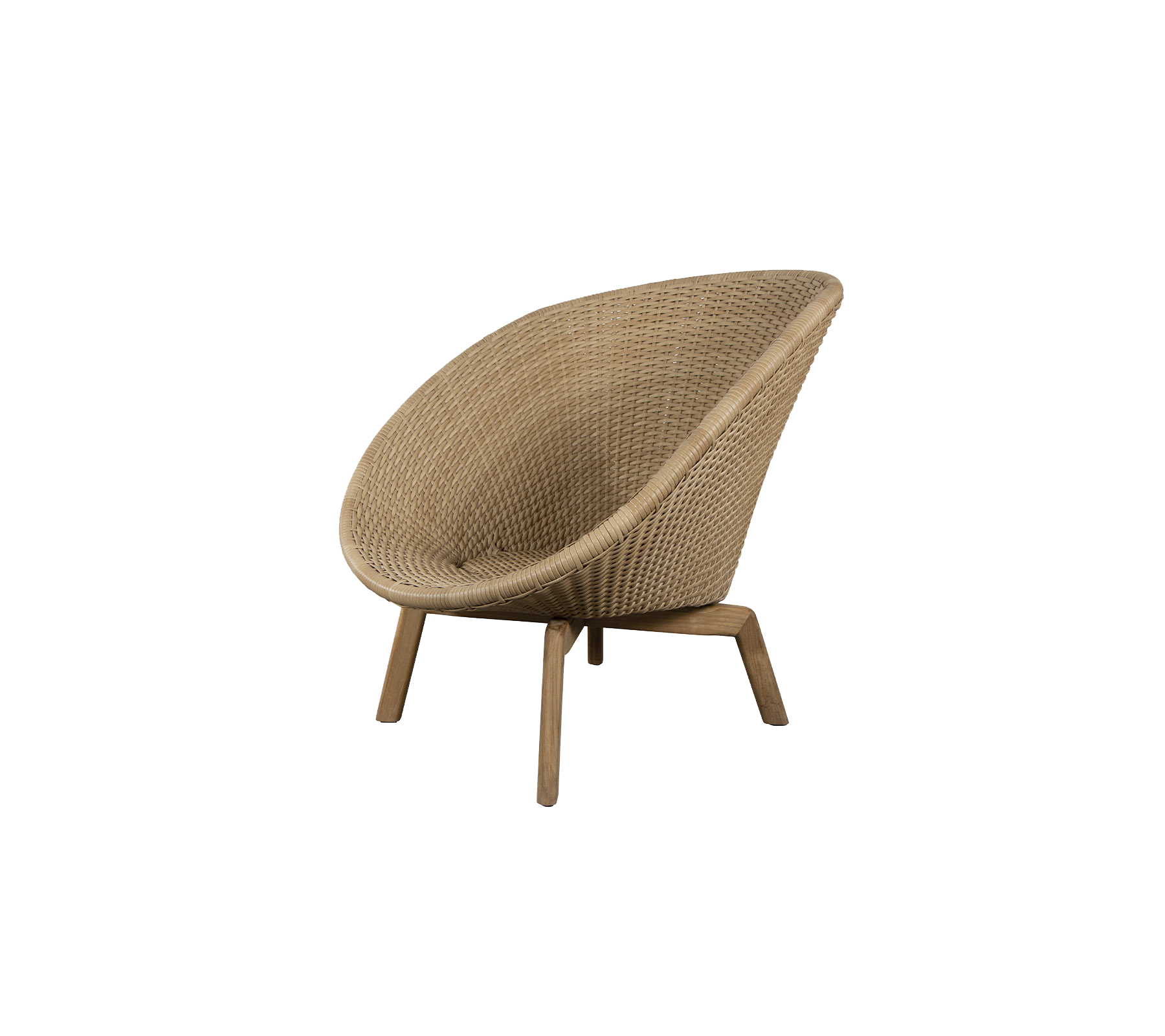 Cane-line Peacock Lounge Chair With Teak Legs