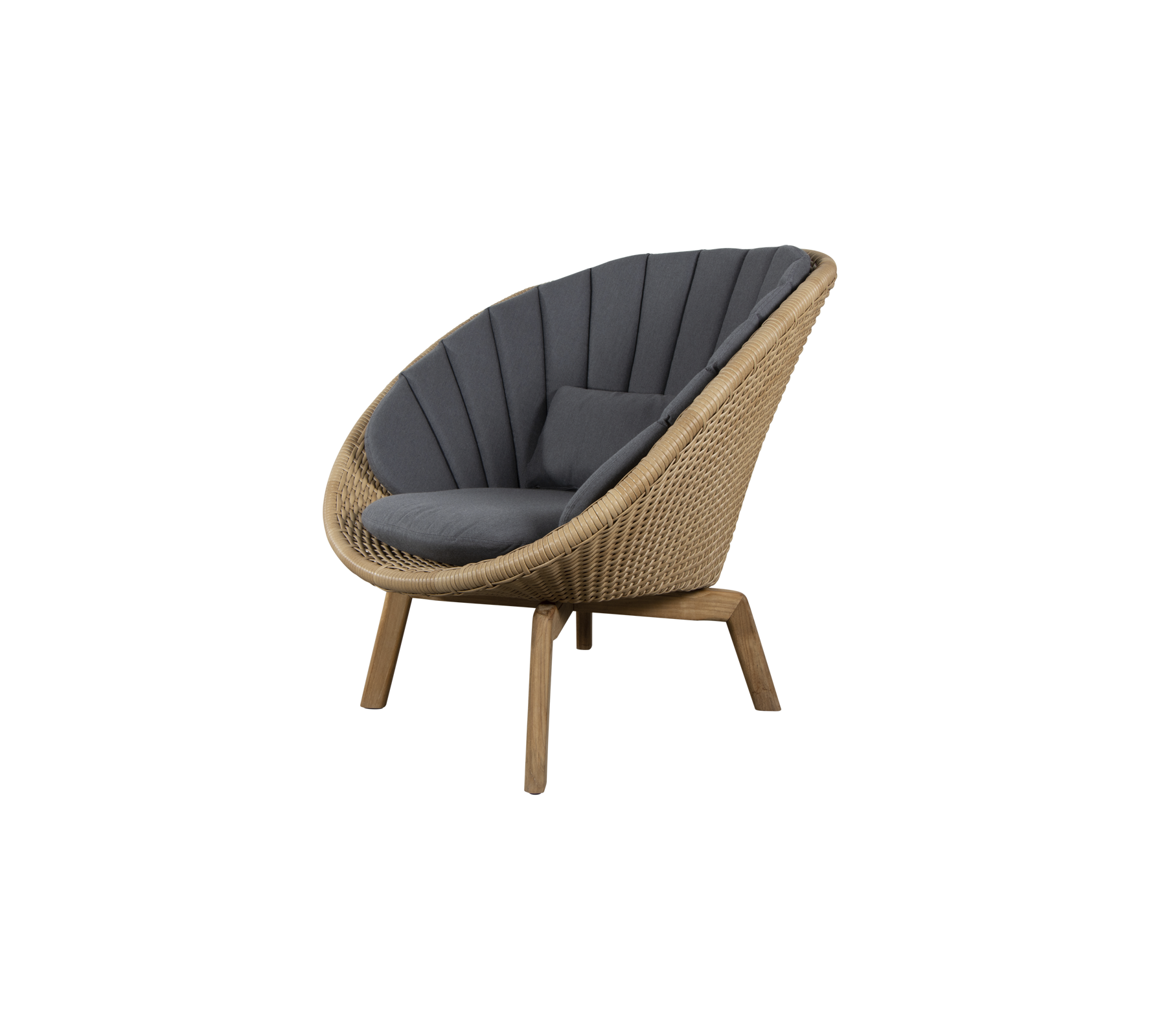 Cane-line Peacock Lounge Chair With Teak Legs