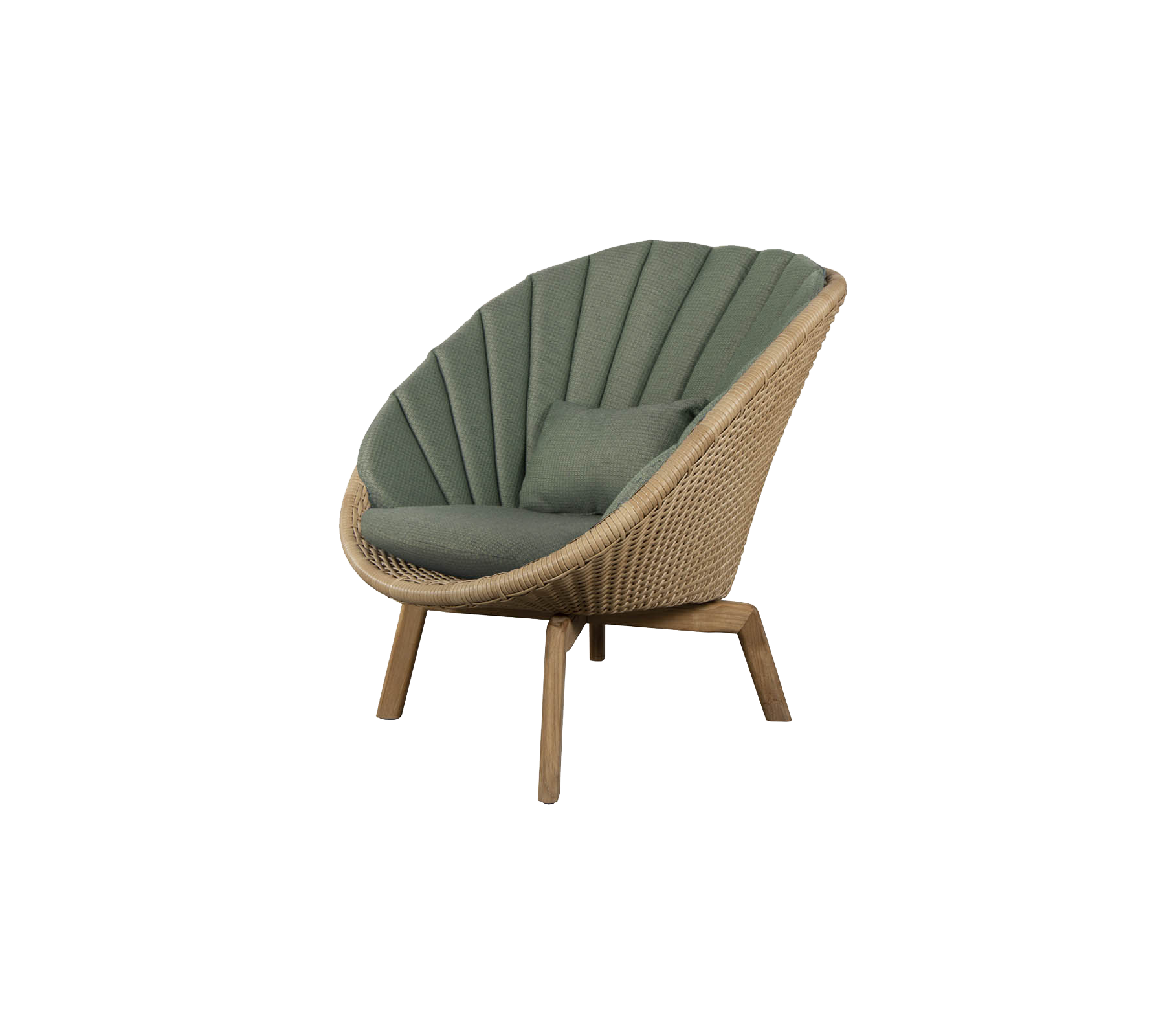 Cane-line Peacock Lounge Chair With Teak Legs