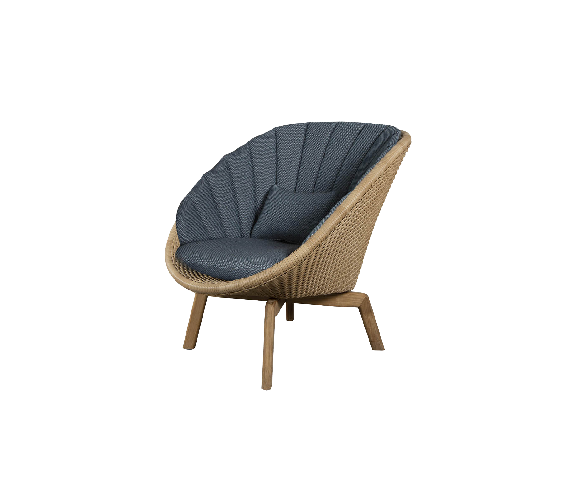Cane-line Peacock Lounge Chair With Teak Legs