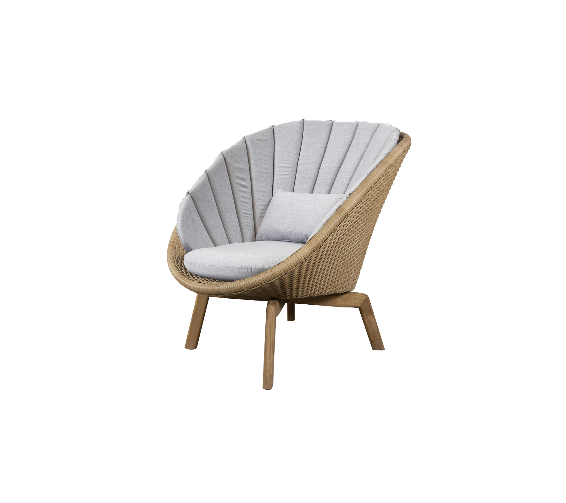 Cane-line Peacock Lounge Chair With Teak Legs