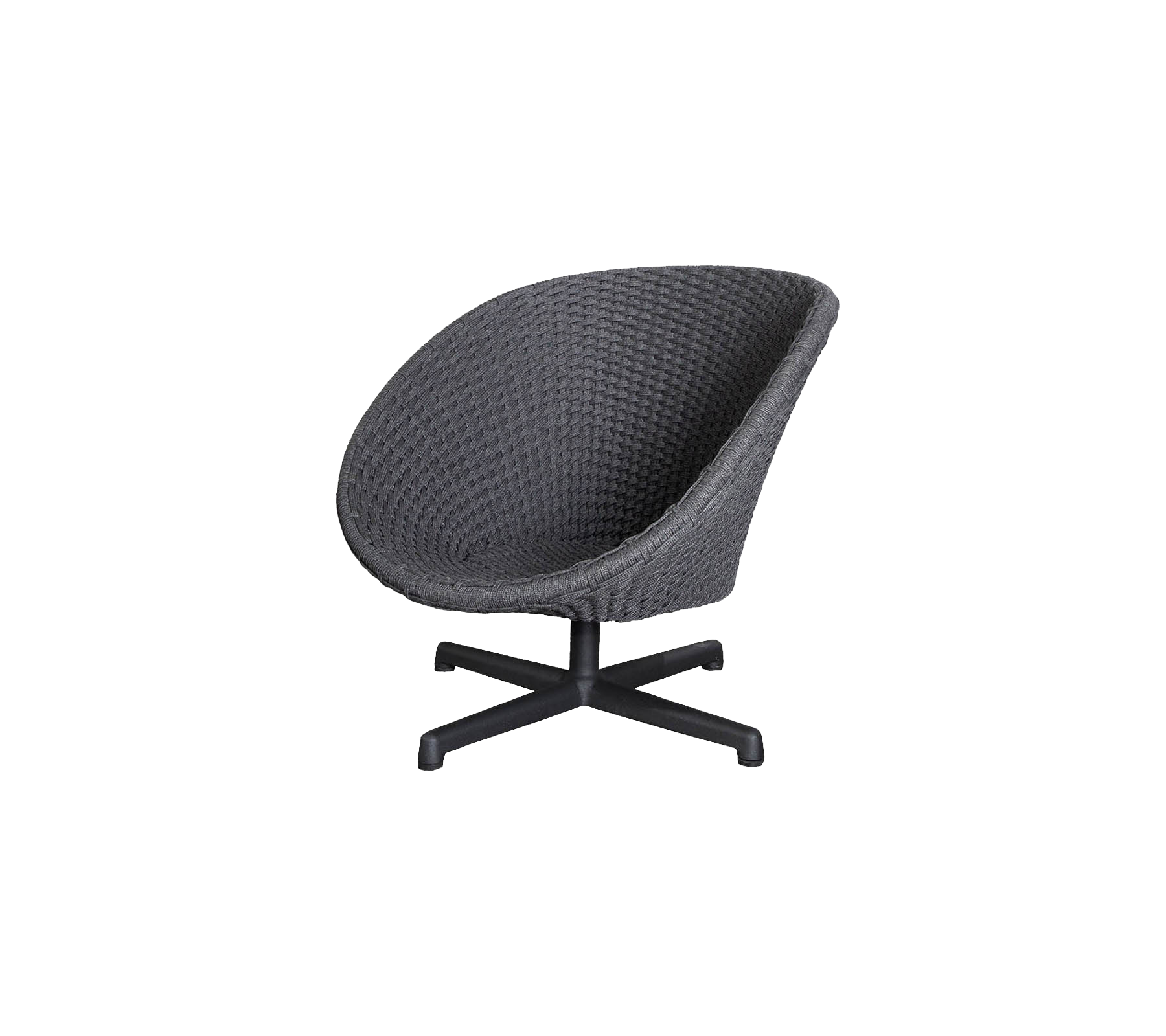Cane-line Peacock Lounge Chair with Swivel Aluminium Base