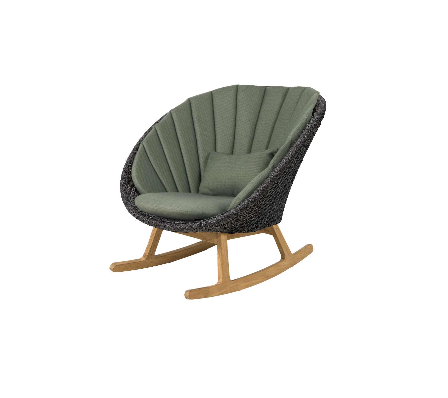 Cane-line Peacock Rocking Chair With Teak Legs
