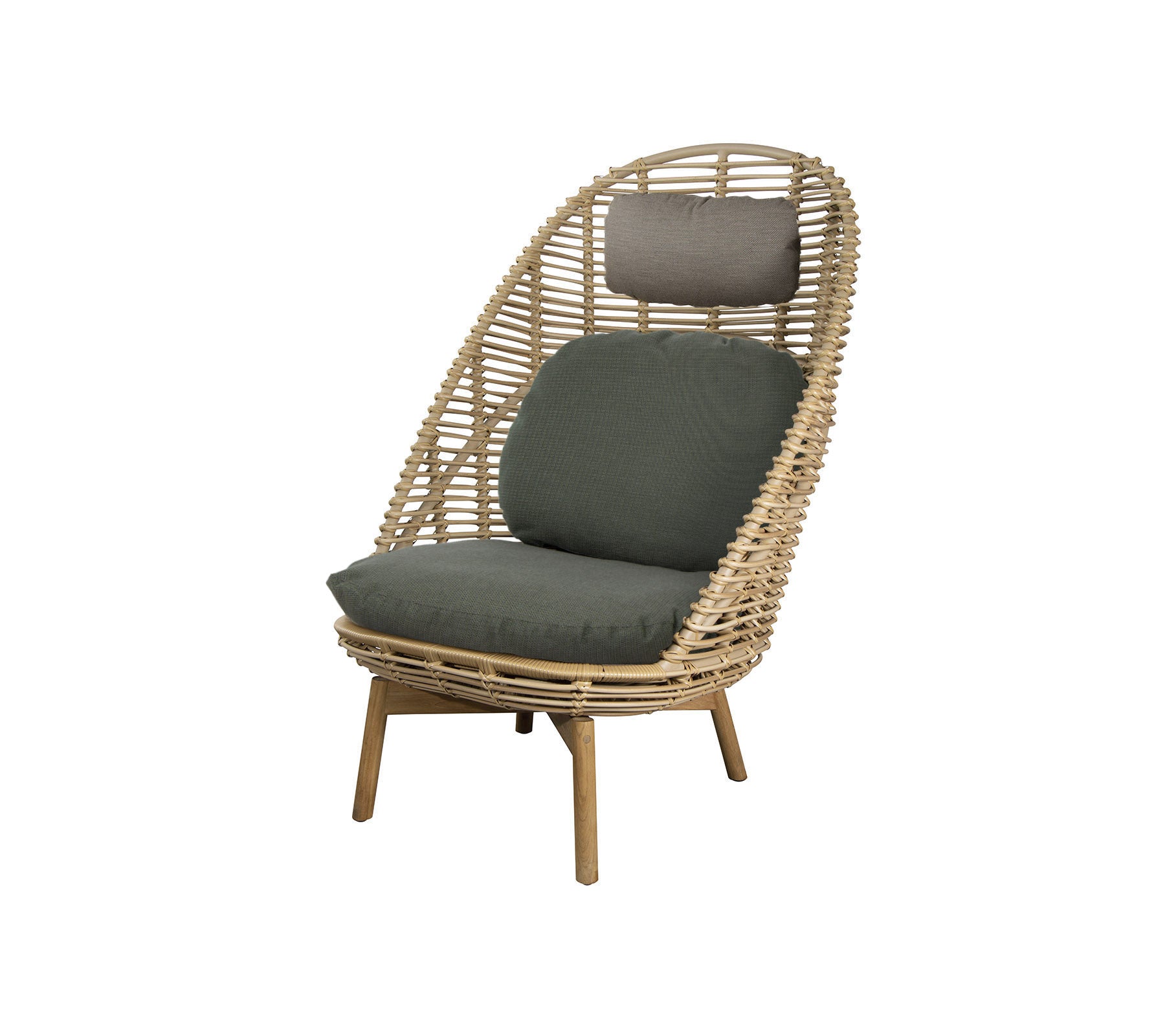 Cane-line Hive Highback Chair W/Teak Legs