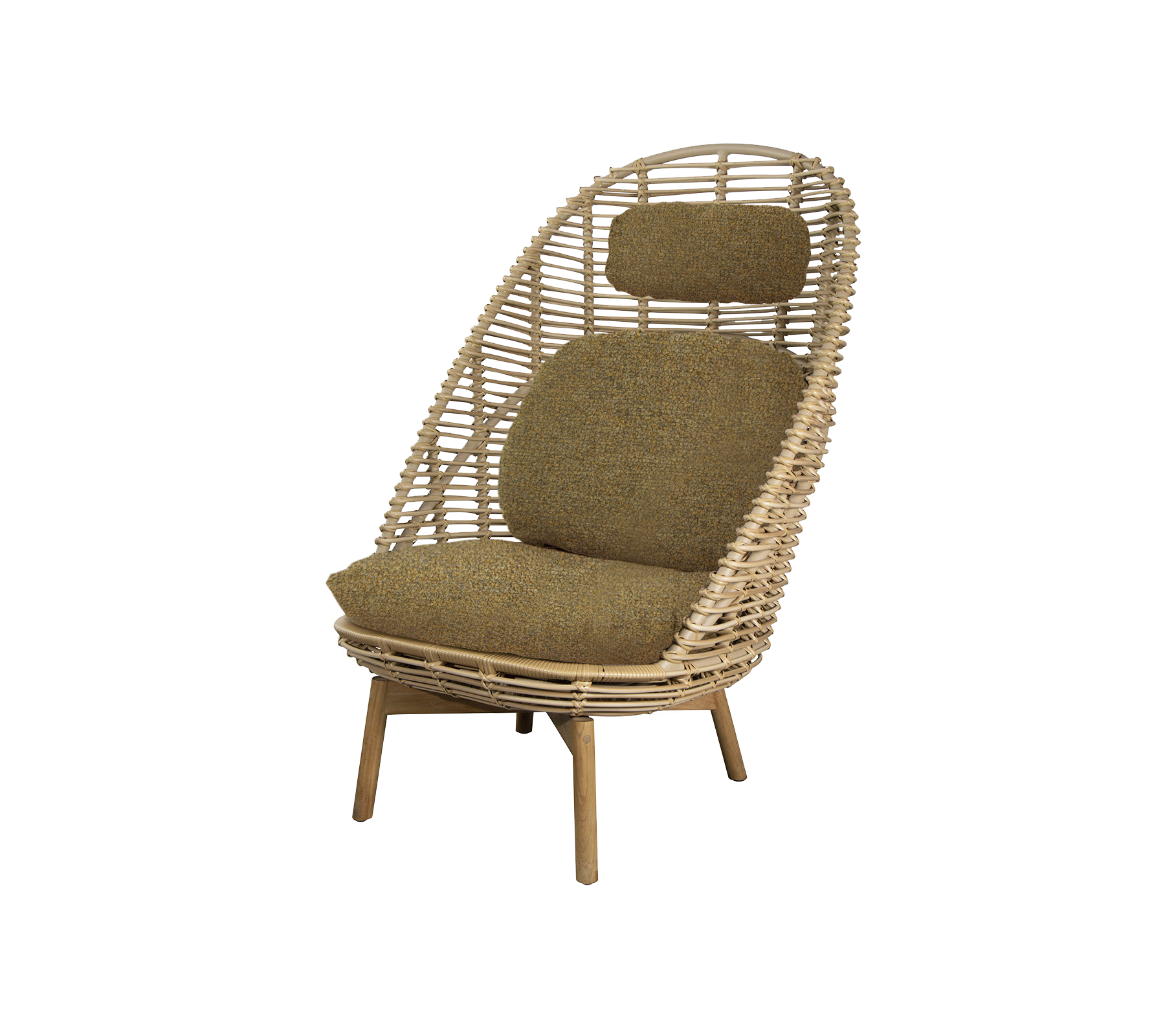 Cane-line Hive Highback Chair W/Teak Legs
