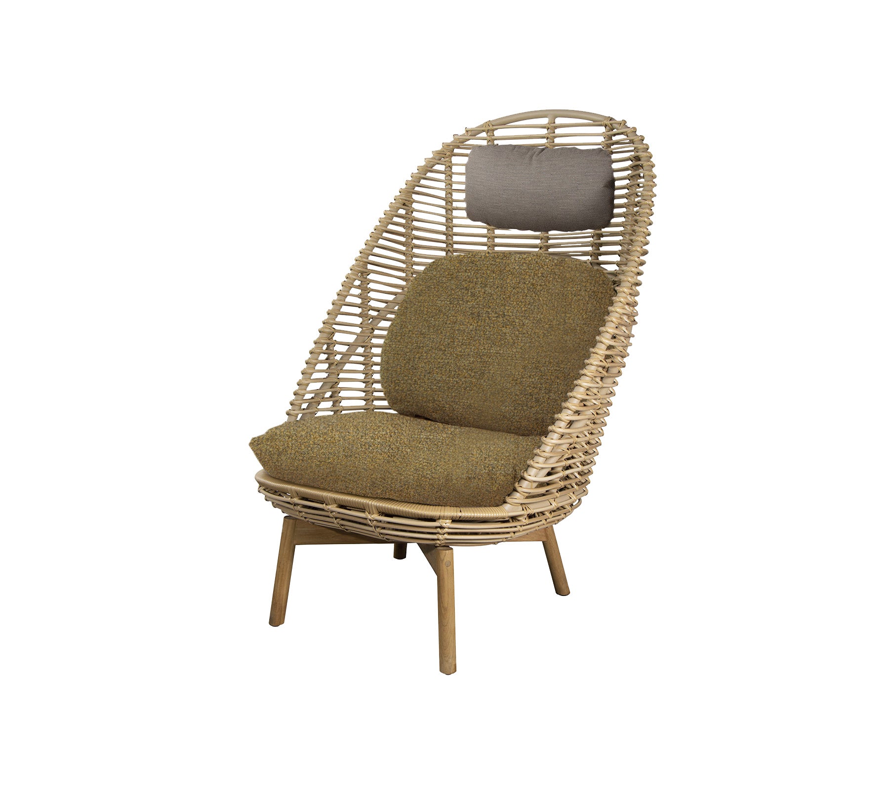 Cane-line Hive Highback Chair W/Teak Legs