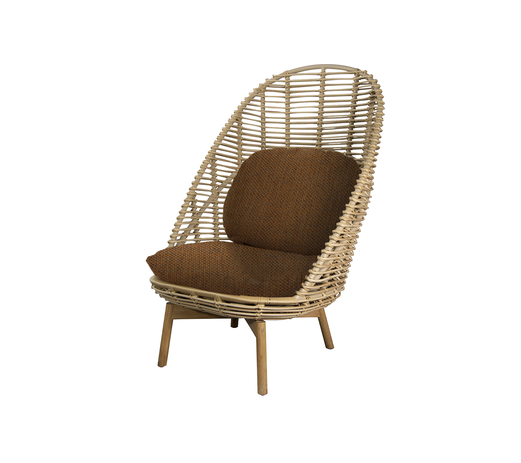 Cane-line Hive Highback Chair W/Teak Legs