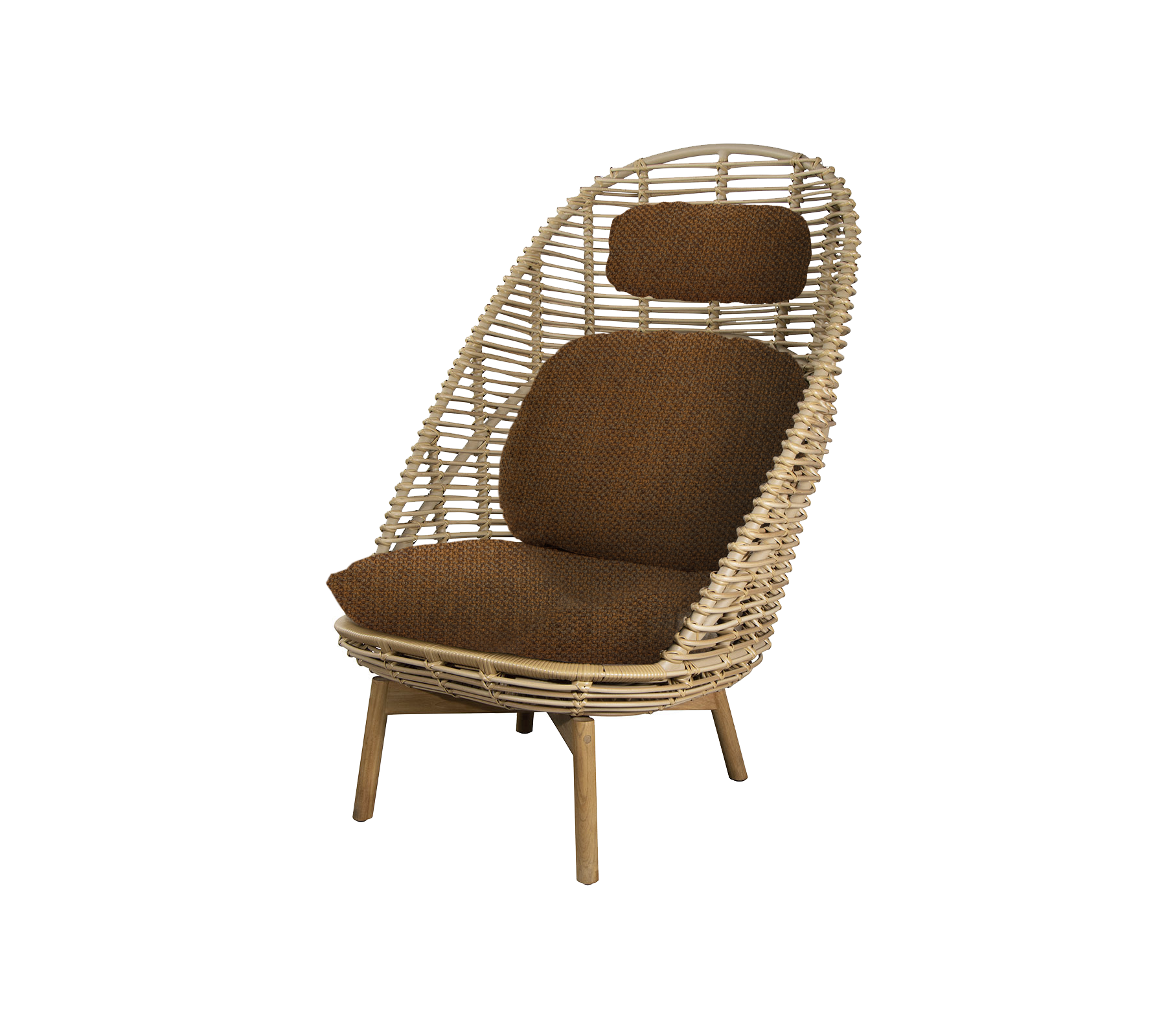 Cane-line Hive Highback Chair W/Teak Legs