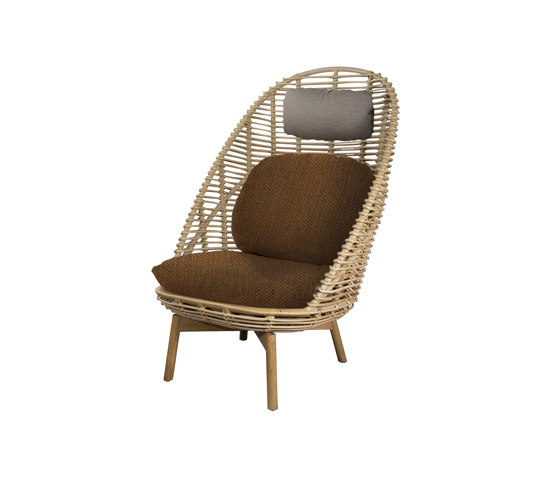 Cane-line Hive Highback Chair W/Teak Legs