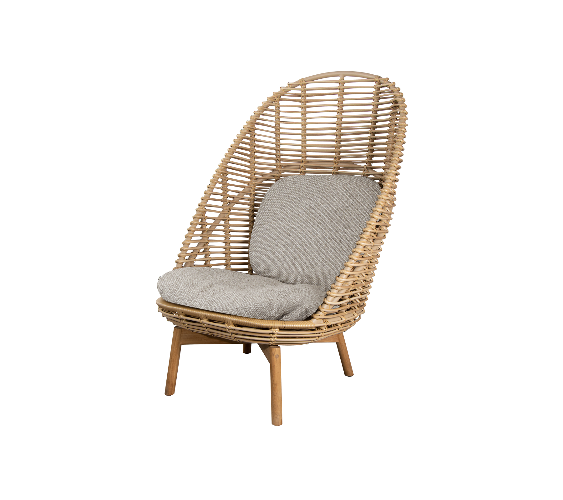 Cane-line Hive Highback Chair W/Teak Legs